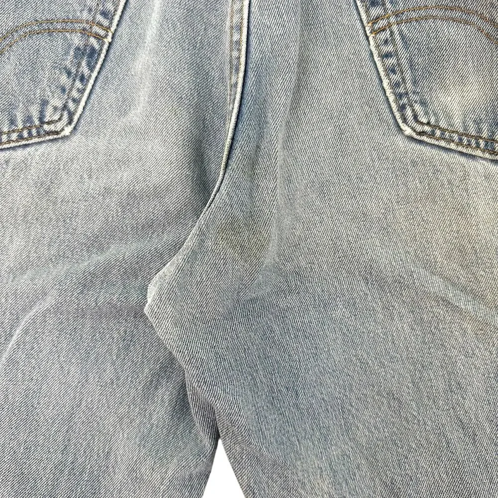 Vtg 90s Levis Jeans 550 Relaxed Fit Cotton Light Wash Blue Denim Mens W36 L34